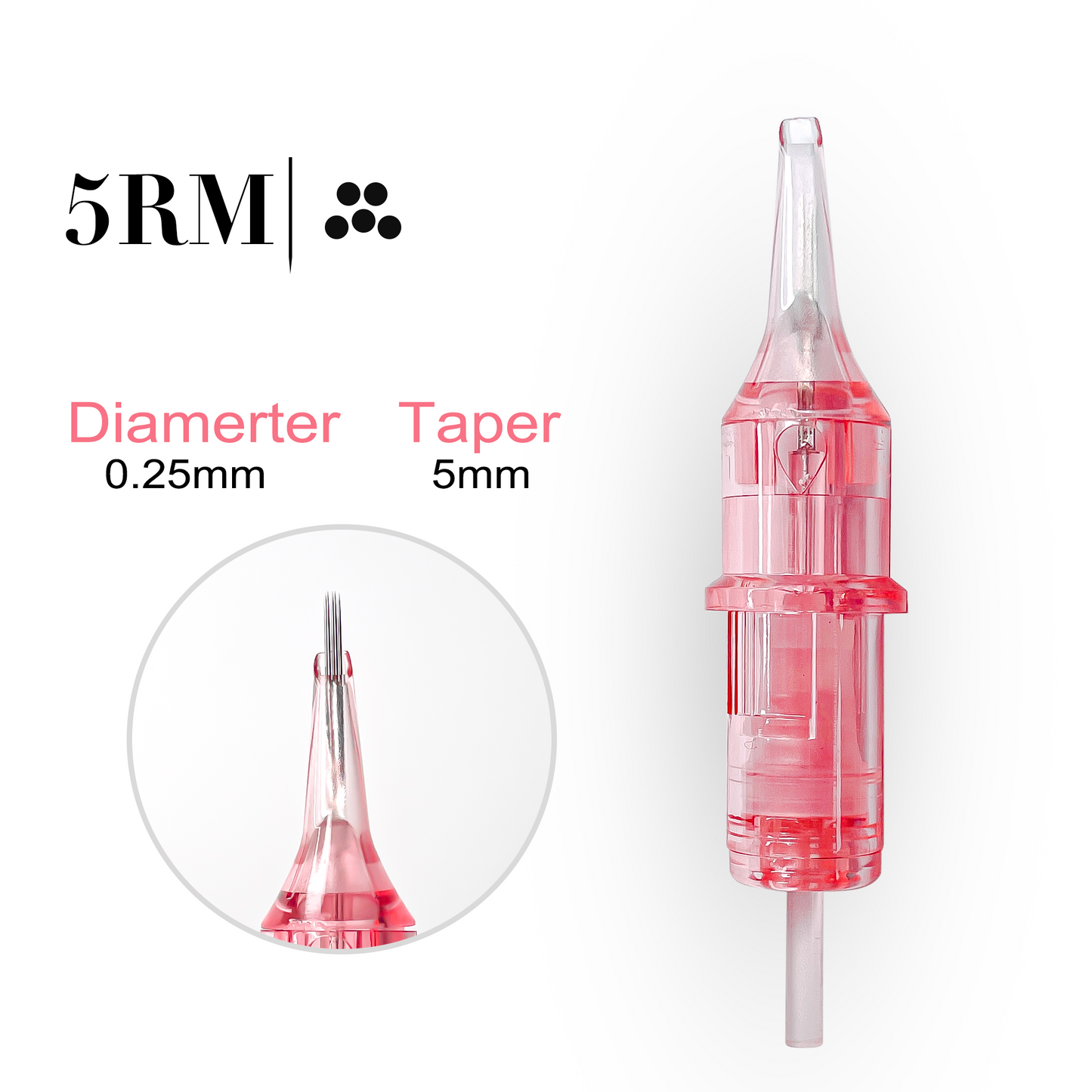 Pink Crystal Universal Cartridge Needles - Professional Cartridges for PMU and Tattoo Artists