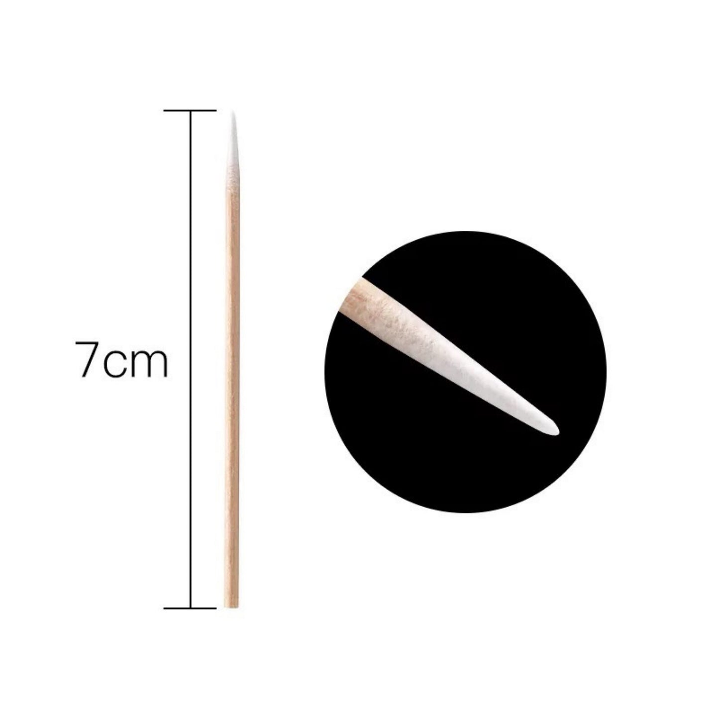 7 cm lange spitze Einweg-Wattestäbchen für PMU und Make-up