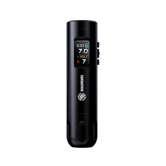 Dragonhawk X7 Wireless PMU Tattoo Pen Machine - Brushless Motor with 3.5MM Stroke and Smart Screen