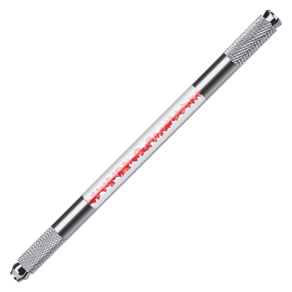 Bolígrafo manual de doble punta de cristal de estilo coreano (100PCS/BOLSA)