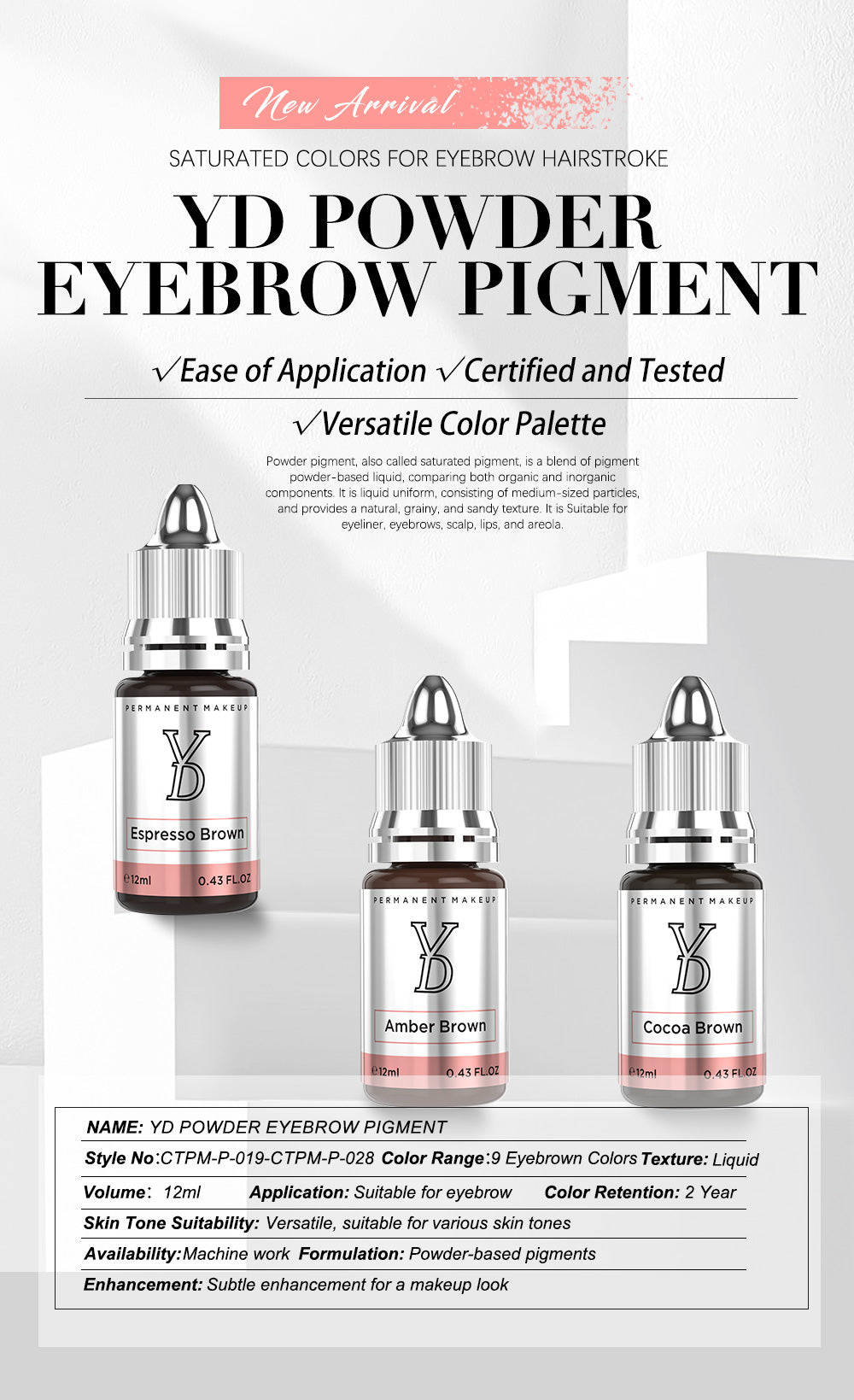 Nude Berry – Powder Hybrid Liquid PMU Pigment