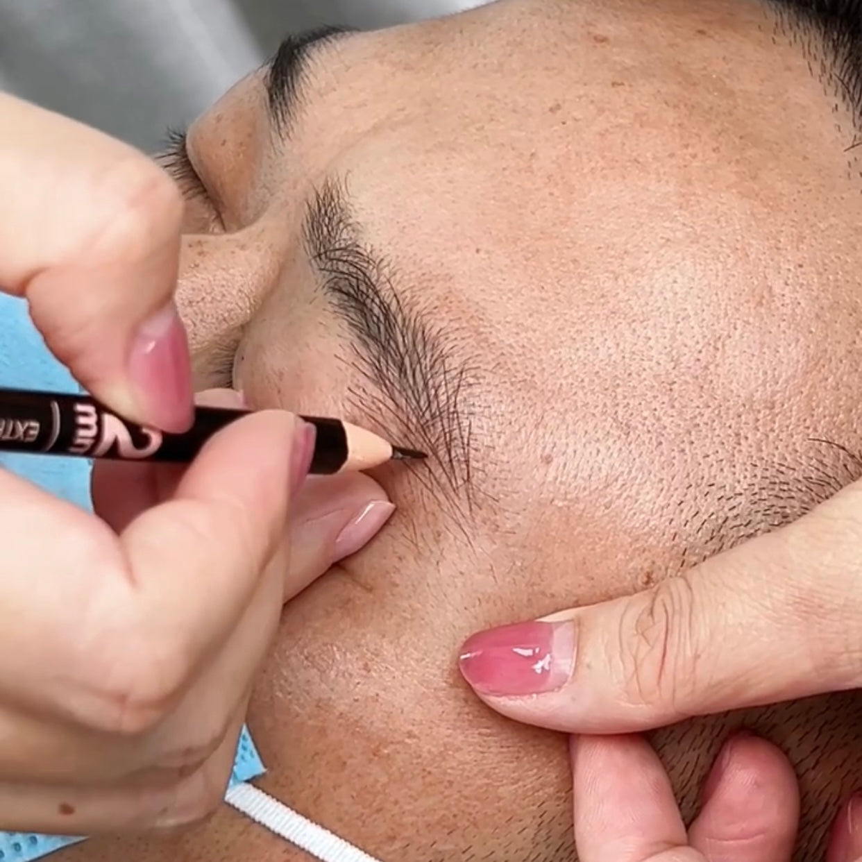 Black Color Permanent Makeup Microblading Hairstroke 2mm Extremely Slim Eyebrow Pencil