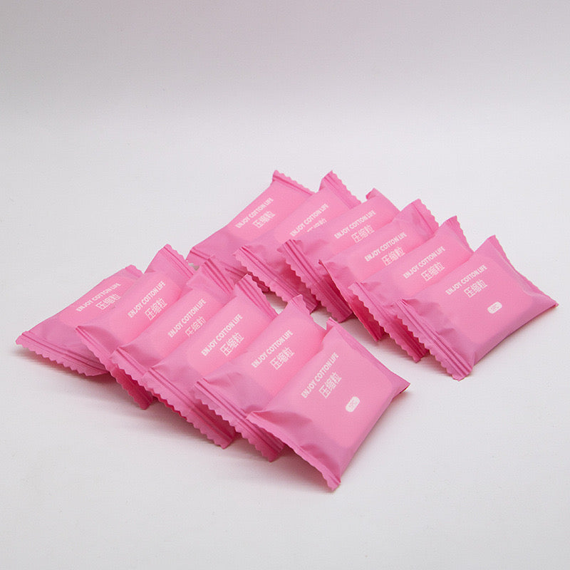 Premium Compressed Cotton Pads for PMU and Skincare