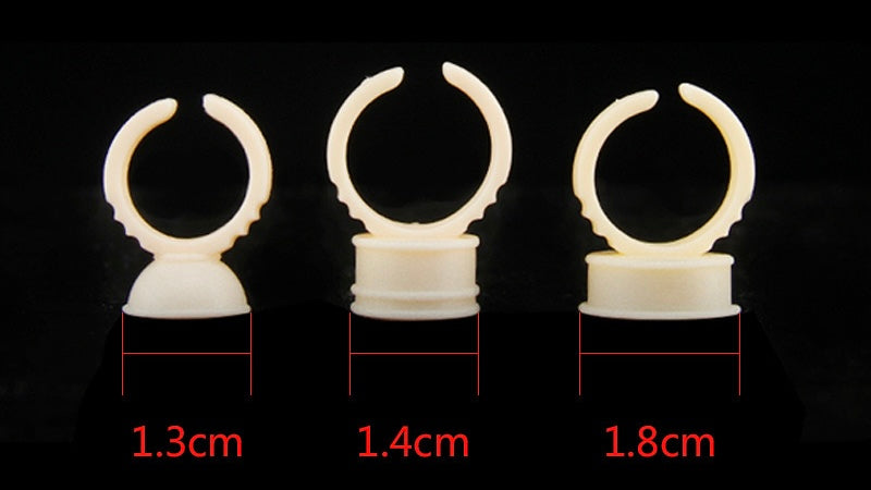 Soft Silicone Pigment and Glue Ring Cups - 10 BAGS