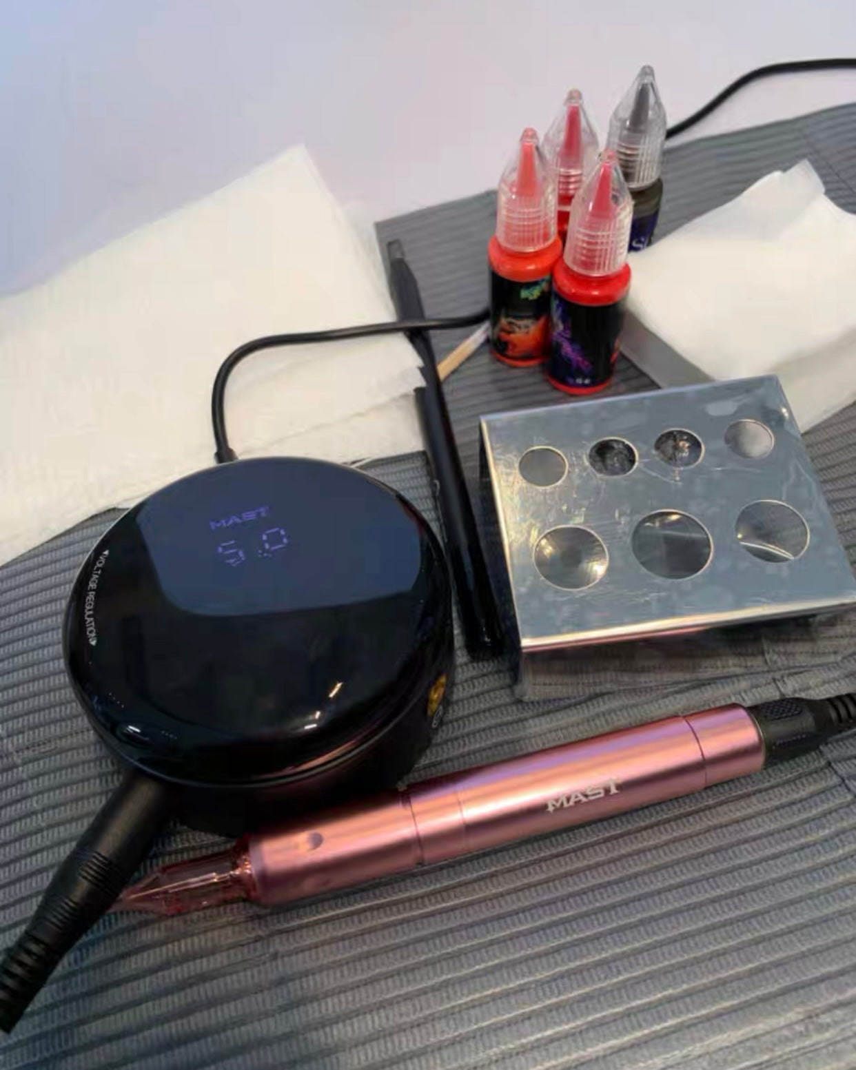 Mast Tour Air PMU Tattoo Kit Machine Bundle