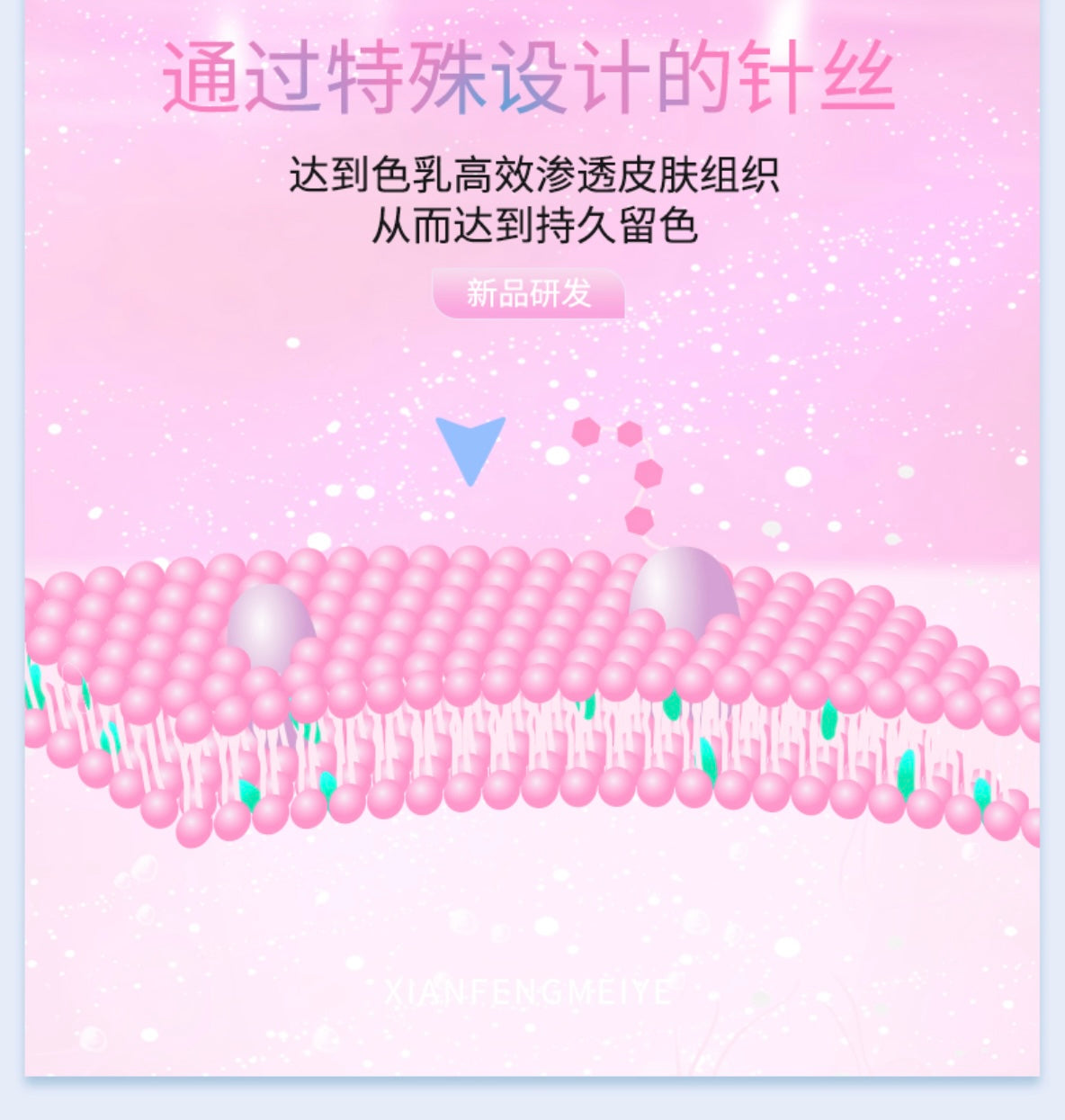 XF Regular XU14 Special PMU Needle - 10PCS/Box (For Use Only with XF Machines – Not Compatible with Other Devices)