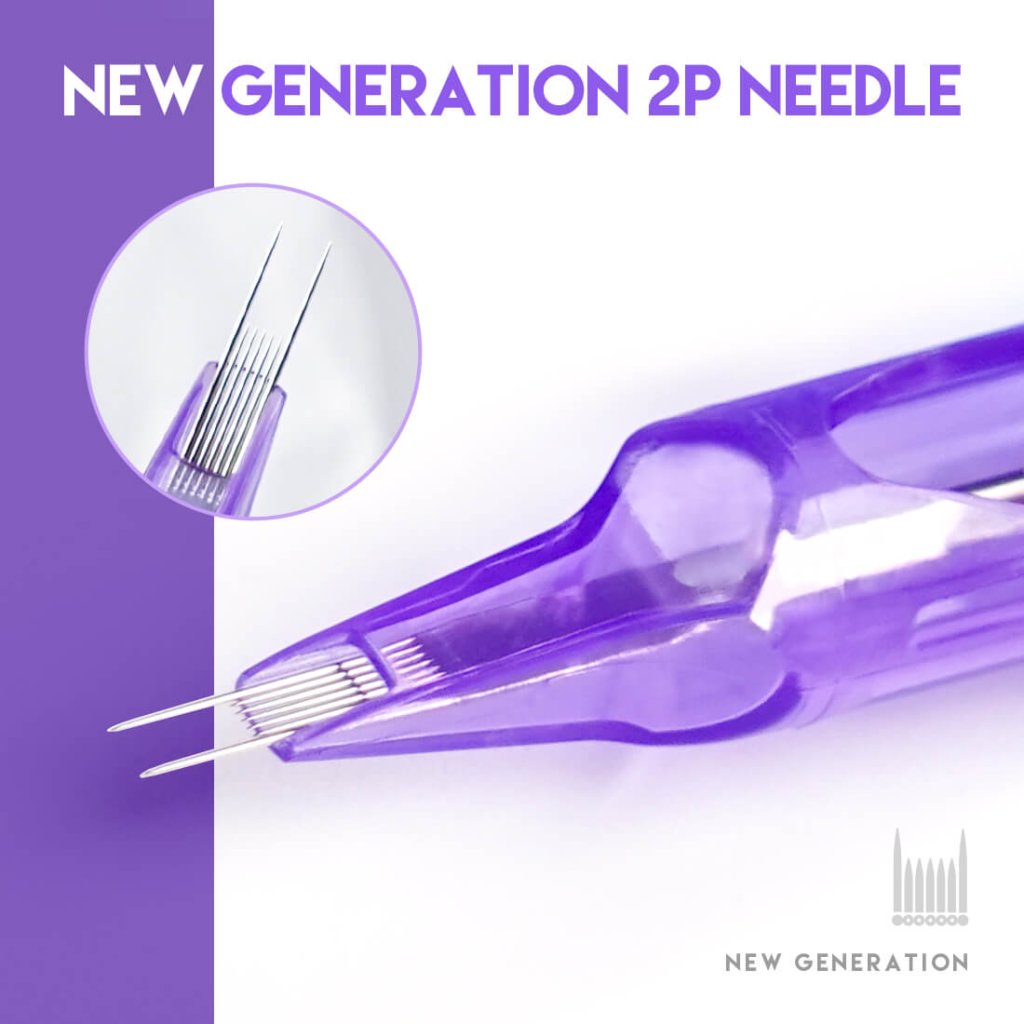 Mast Pro New Generation 2P Tattoo Cartridge Needles – Box of 20