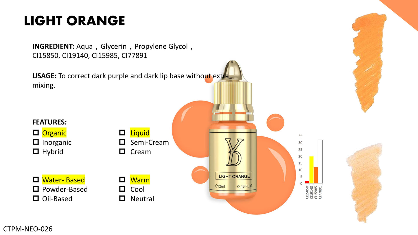 YD Lip Neo Pigment Collection for Machine Use Only 12ml/Bottle Gold Cap