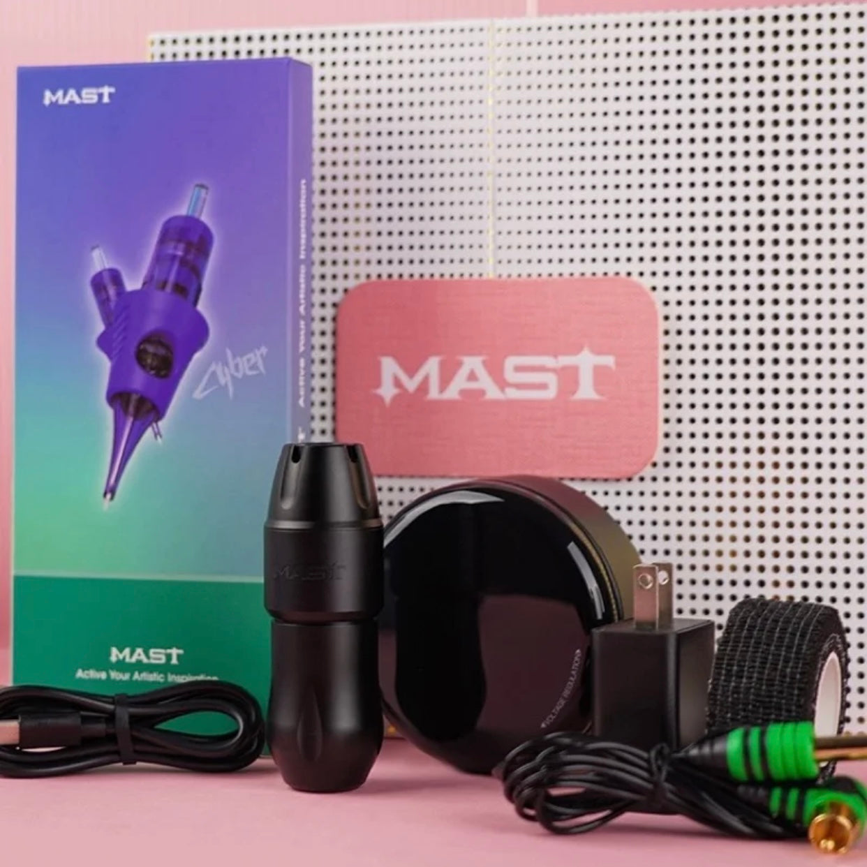 Mast Tour Pro PMU Tattoo Kit Rotary Machine Advanced Bundle 3.6mm Stroke WQ360