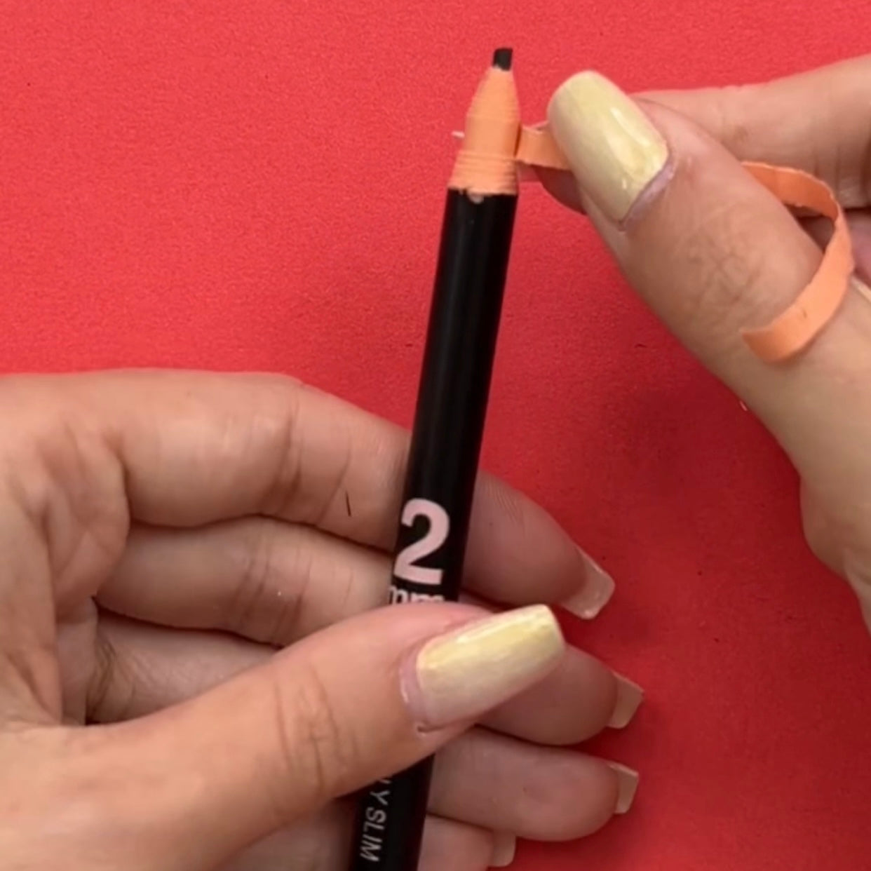 Black Color Permanent Makeup Microblading Hairstroke 2mm Extremely Slim Eyebrow Pencil