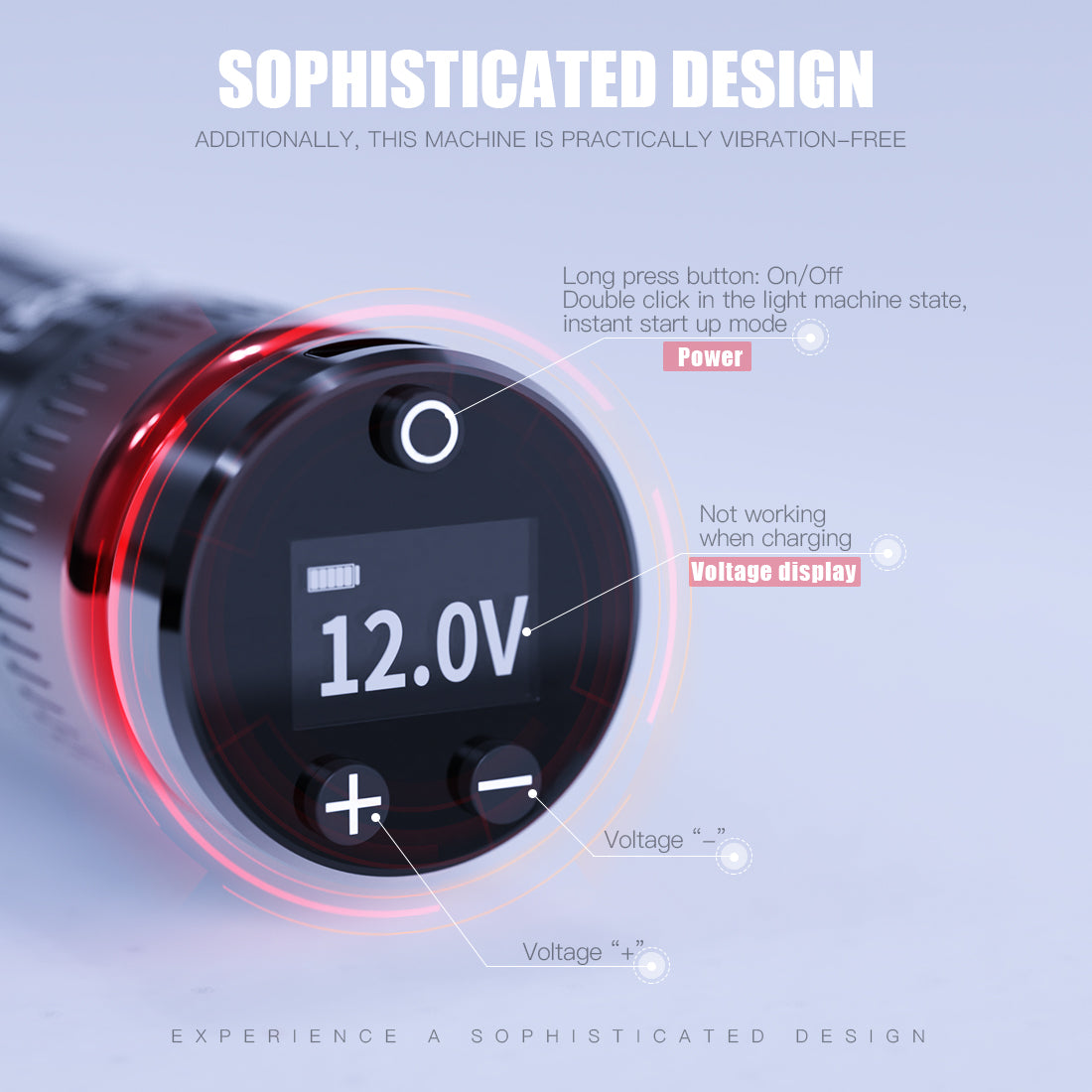 Mast Racer Wireless PMU Tattoo Pen Machine with 4.0MM Stroke and Two Replaceable Batteries - Free Shipping