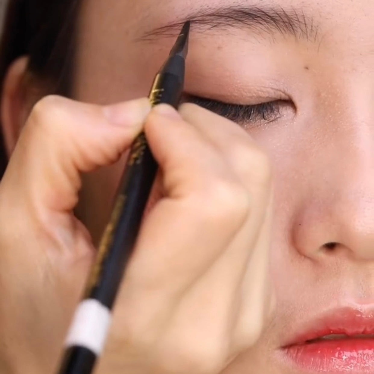 Schwarzer Permanent Makeup Microblading Augenbrauenstift