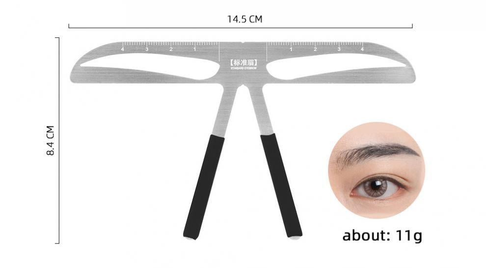Metal Eyebrow Ruler – Essential Tool for Brow Mapping and Shaping - 5 PIECES