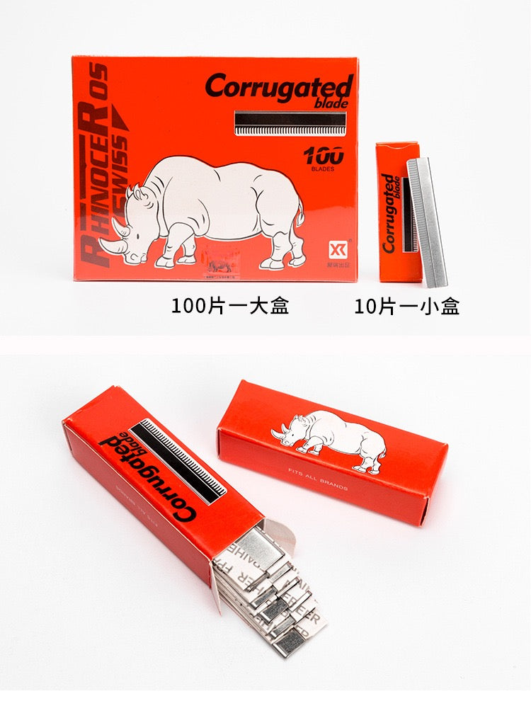 Professional Corrugated Eyebrow Razor Blades – Carbon Steel / Stainless Steel