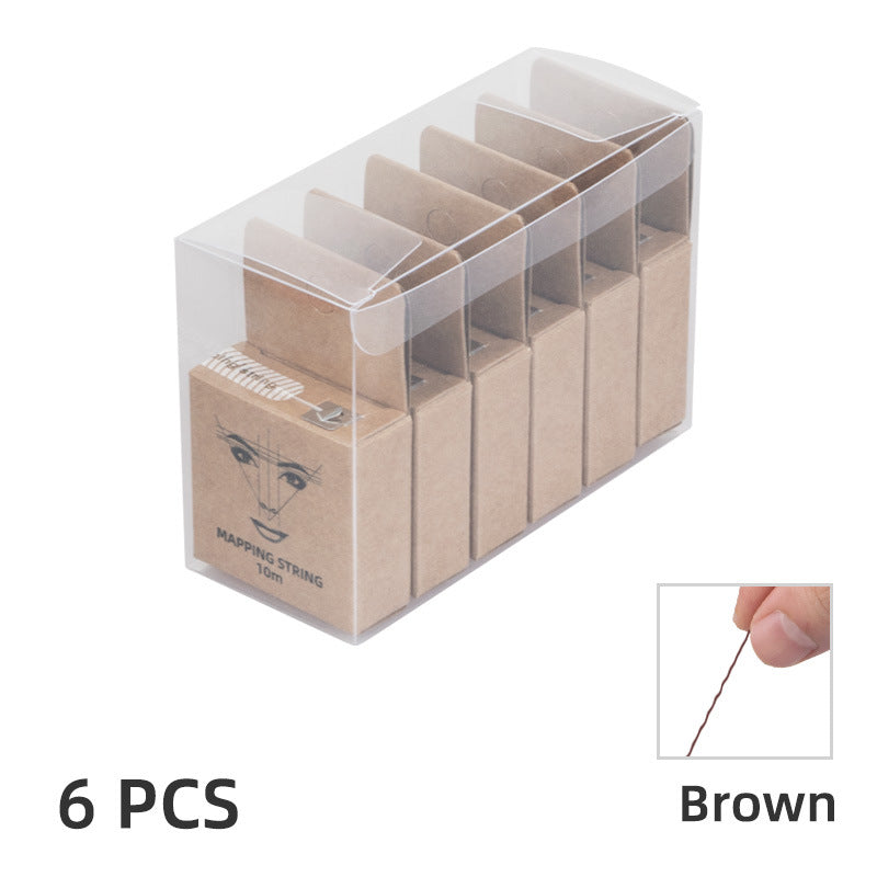 PVC 6-Box Mapping String Set – Precision Eyebrow Design & Mapping Tool - 3 Sets