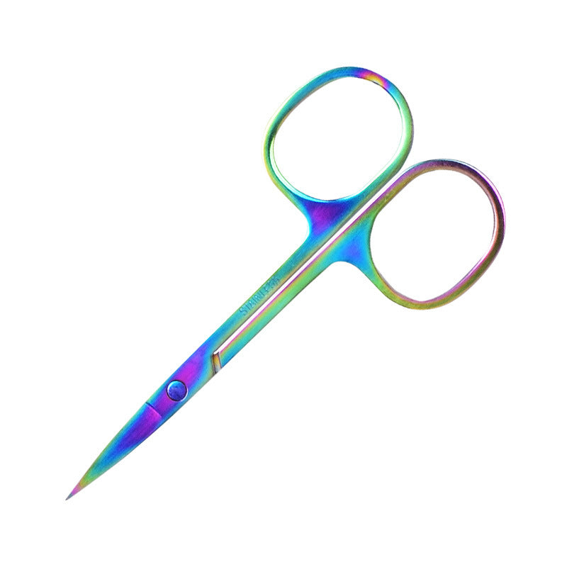 Stainless Steel Beauty Scissors – Eyebrow & Eyelash Trimming Tool - 10PCS