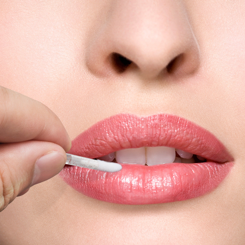 Disposable Crystal Handle Lip Brushes – 7 Colors – Portable Lip Gloss Brush and Makeup Tool - 10 Bags