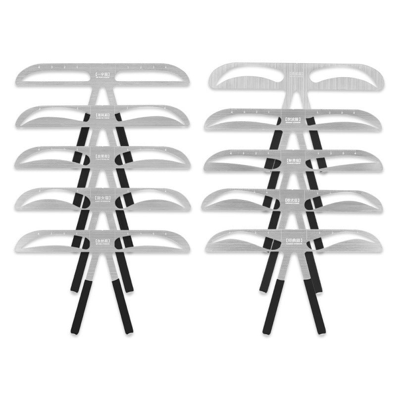 Metal Eyebrow Ruler – Essential Tool for Brow Mapping and Shaping - 5 PIECES
