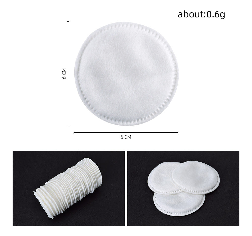 PMU Makeup Remover & Cleansing Wipes Round Edge-Locked Cotton Pads – 7 Packs