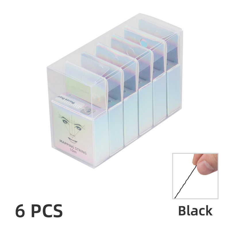 PVC 6-Box Mapping String Set – Precision Eyebrow Design & Mapping Tool - 3 Sets