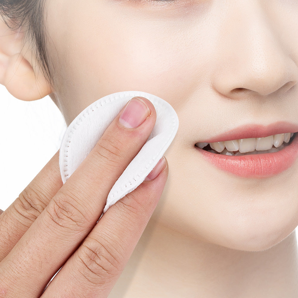 PMU Makeup Remover & Cleansing Wipes Round Edge-Locked Cotton Pads – 7 Packs