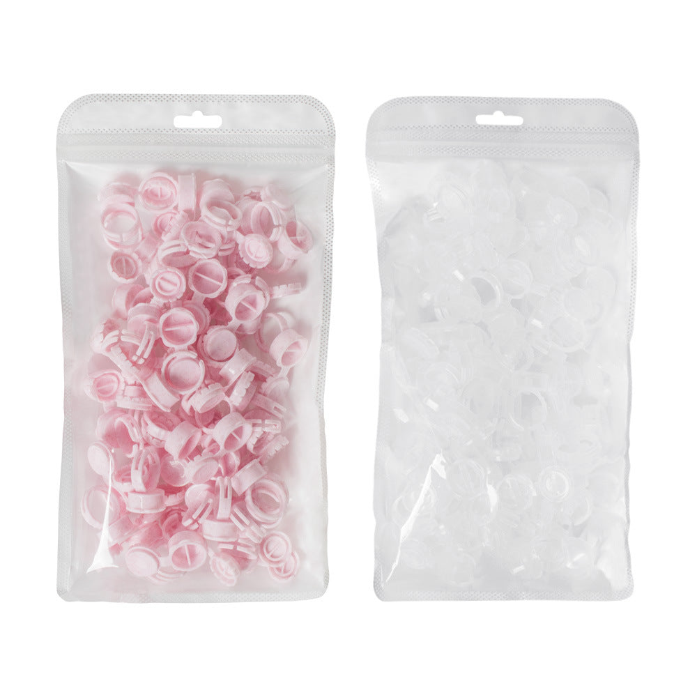 Multi-Purpose Disposable Ring Ink Cups for PMU & Eyelash Artists – 3 Packs
