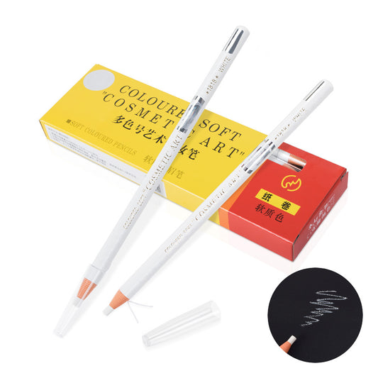 Glatter weißer Pull-Line-Augenbrauenstift – 12 STÜCK/BOX