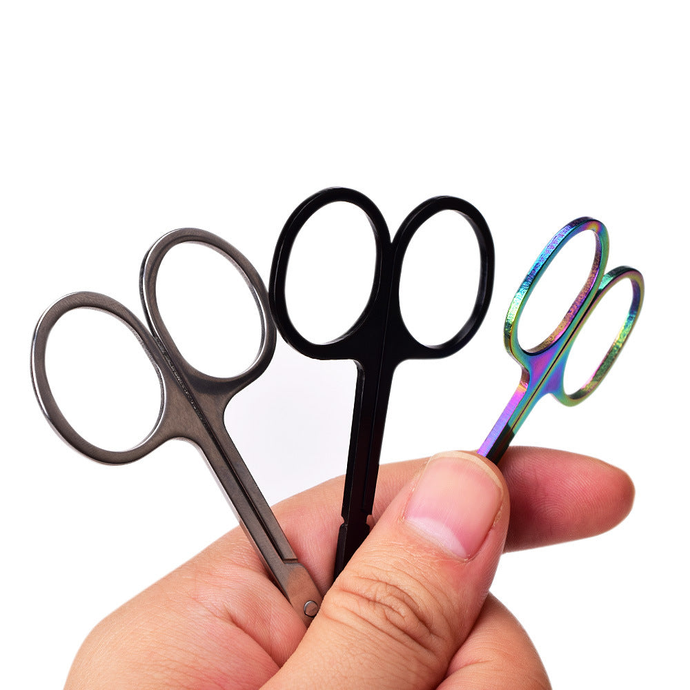 Stainless Steel Beauty Scissors – Eyebrow & Eyelash Trimming Tool - 10PCS