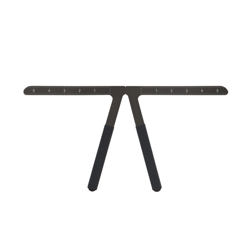 Three-Point Positioning Metal Eyebrow Ruler – 5 PCS