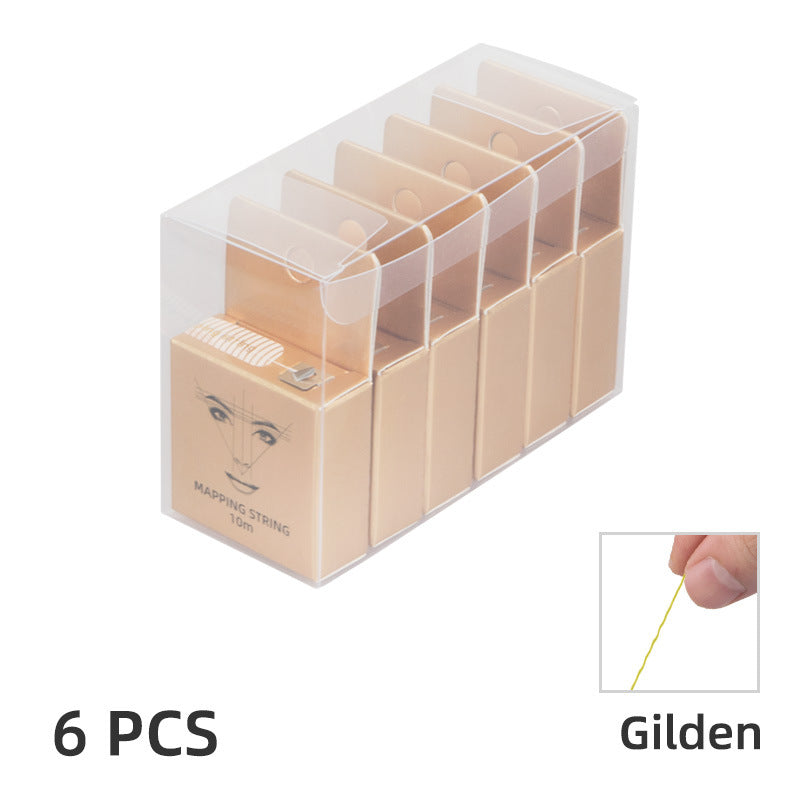 PVC 6-Box Mapping String Set – Precision Eyebrow Design & Mapping Tool - 3 Sets