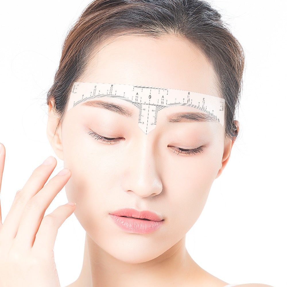 Disposable Adhesive Eyebrow Rulers Mapping Ruler Sticker - Roll Design for Easy Use - 3 Boxes