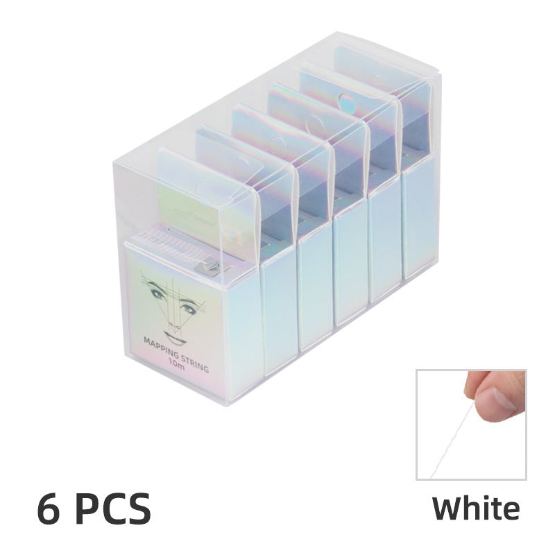PVC 6-Box Mapping String Set – Precision Eyebrow Design & Mapping Tool - 3 Sets