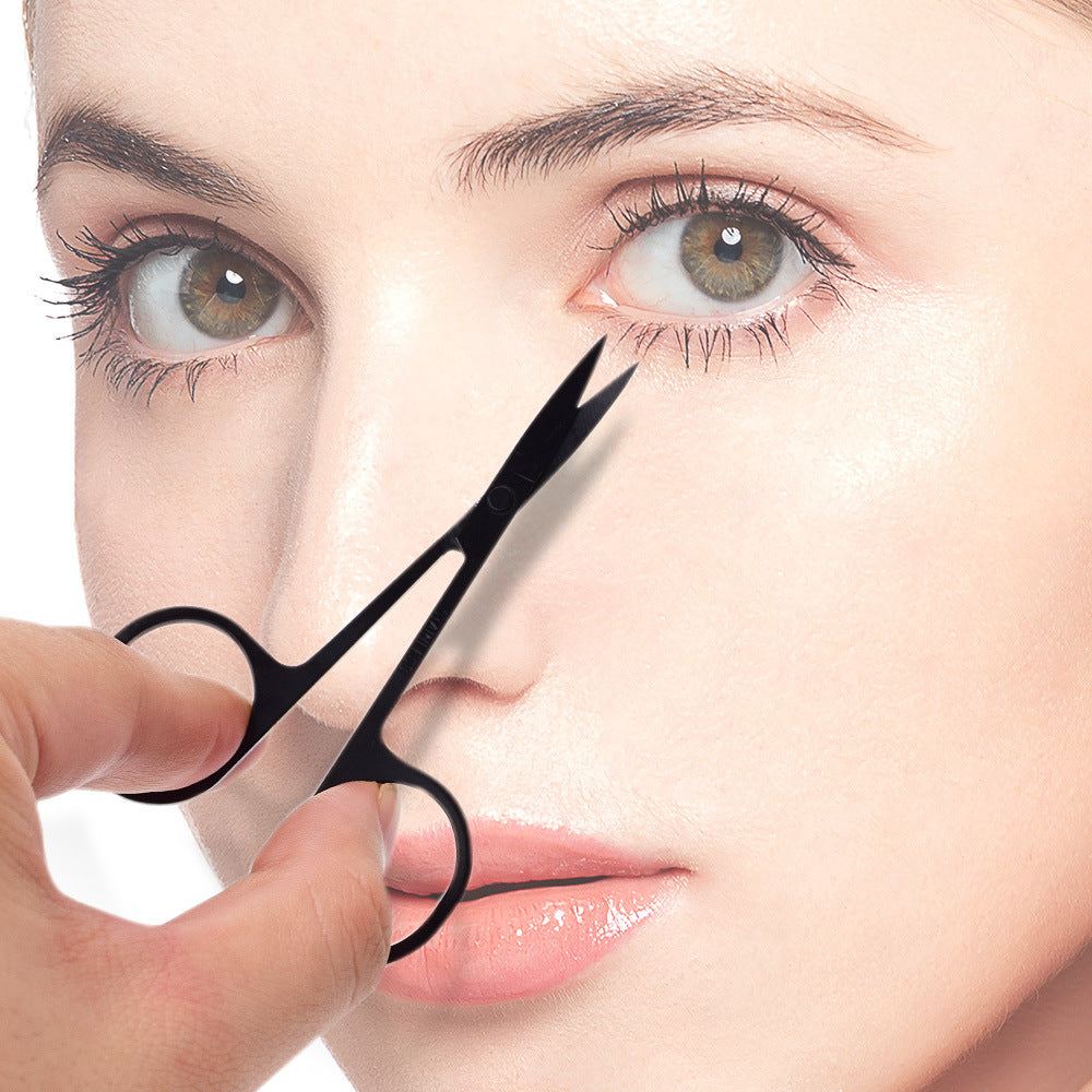 Stainless Steel Beauty Scissors – Eyebrow & Eyelash Trimming Tool - 10PCS