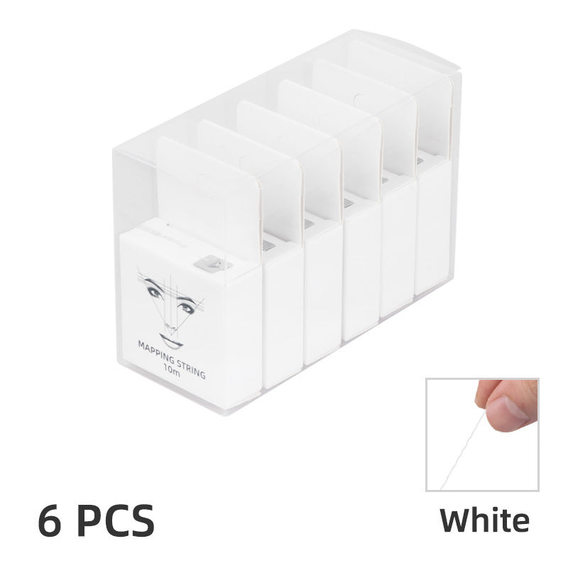 PVC 6-Box Mapping String Set – Precision Eyebrow Design & Mapping Tool - 3 Sets