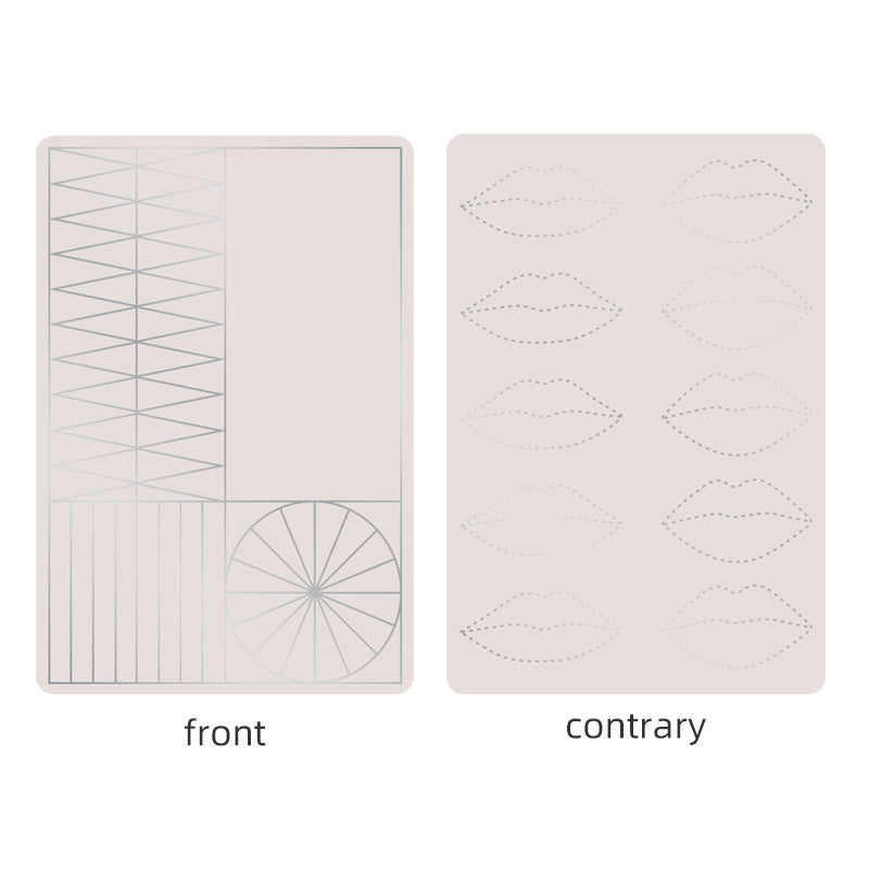 Double-Sided Multi-Function Silicone Practice Skin for Brows, Eyes, and Lips – 3 Pieces