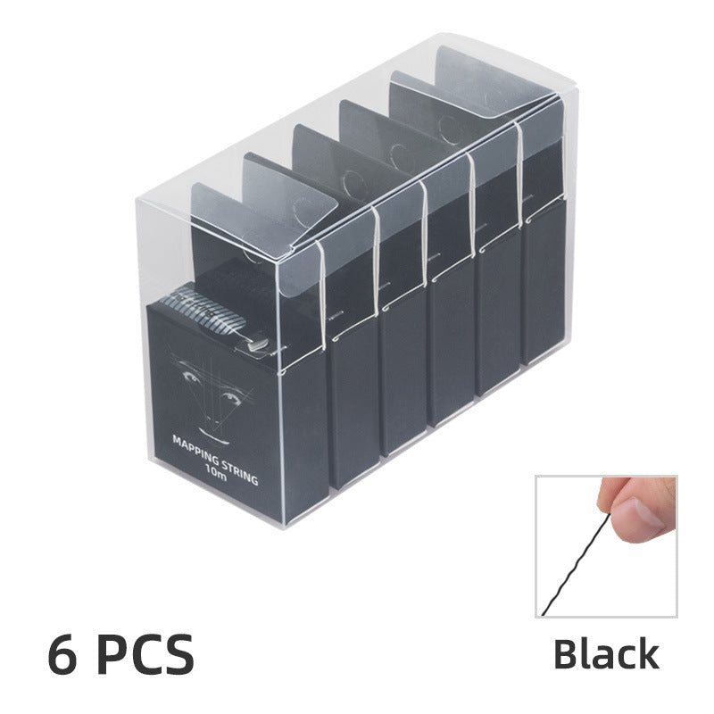 PVC 6-Box Mapping String Set – Precision Eyebrow Design & Mapping Tool - 3 Sets