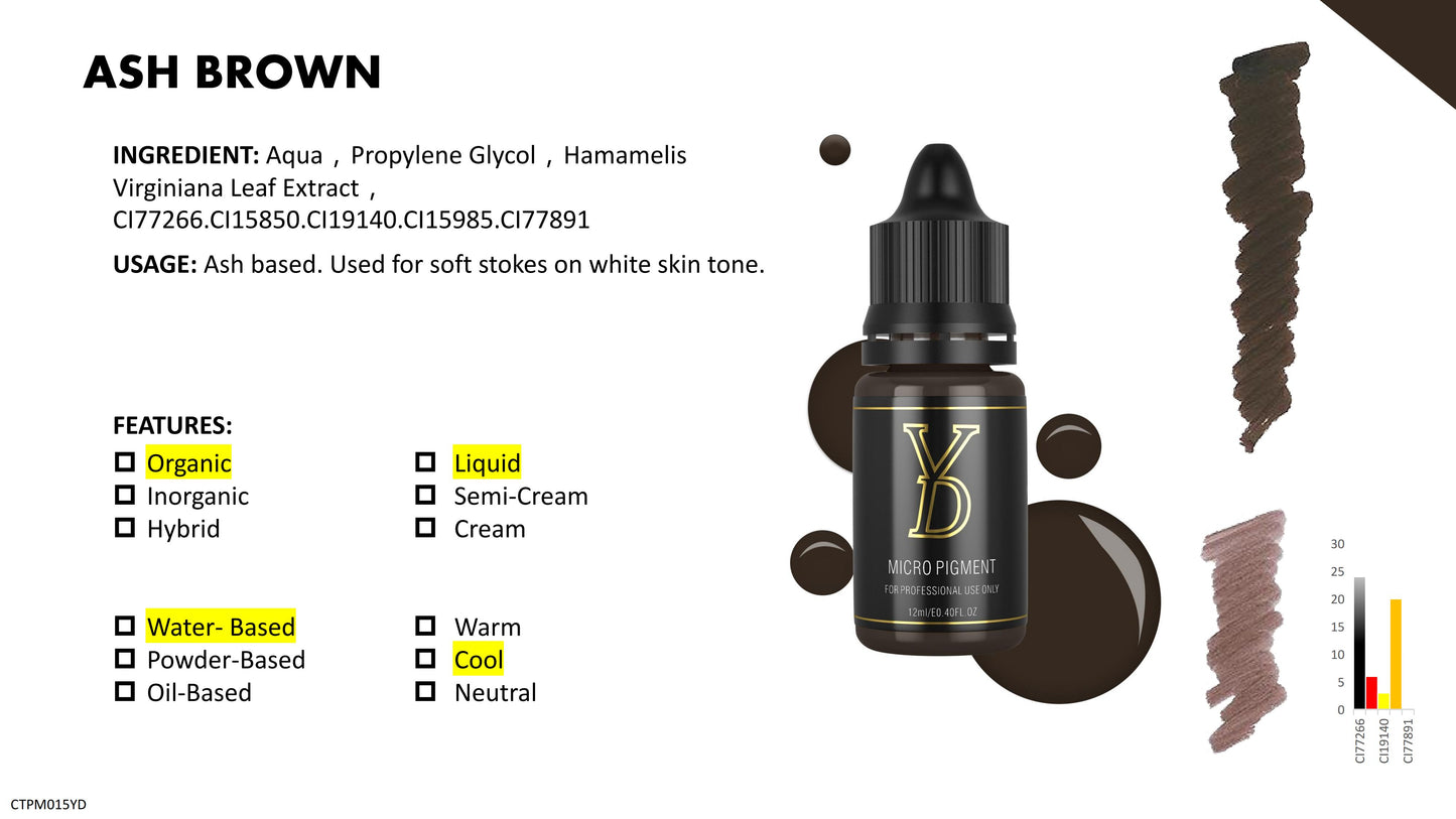 Ash Brown - YD Organic Pigment