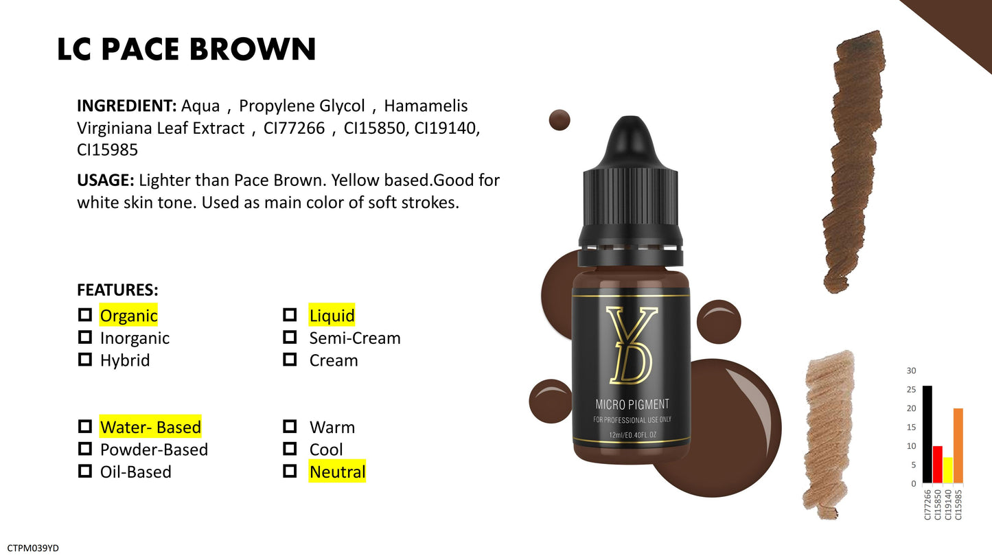 YD PMU Organic Liquid Pigment 12ML Black Cap