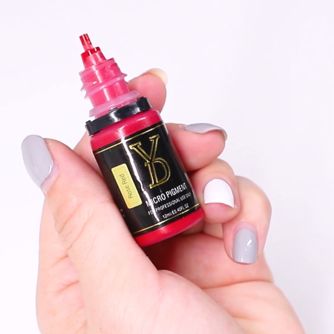 Pigmento líquido orgánico YD PMU de 12 ml con tapa negra
