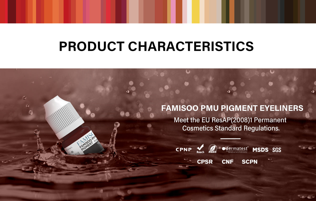 FAMISOO 5ML PMU Eyeliner Pigments – Professional Permanent Makeup Inks