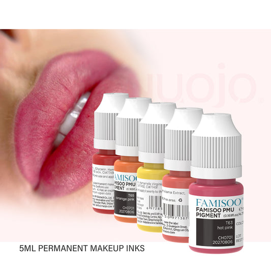 FAMISOO PMU Lip Pigments – 40 Professional Lip Colors for Permanent Makeup