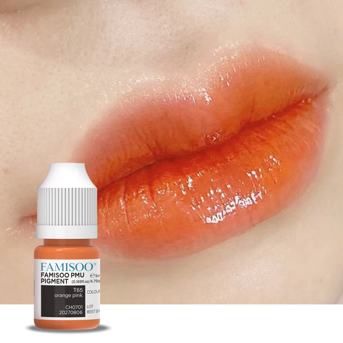FAMISOO PMU Lip Pigments – 40 Professional Lip Colors for Permanent Makeup