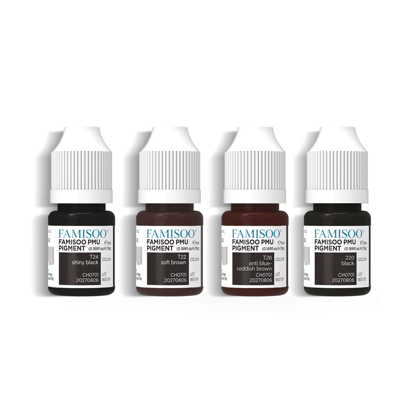 FAMISOO 5ML PMU Eyeliner Pigments – Professional Permanent Makeup Inks