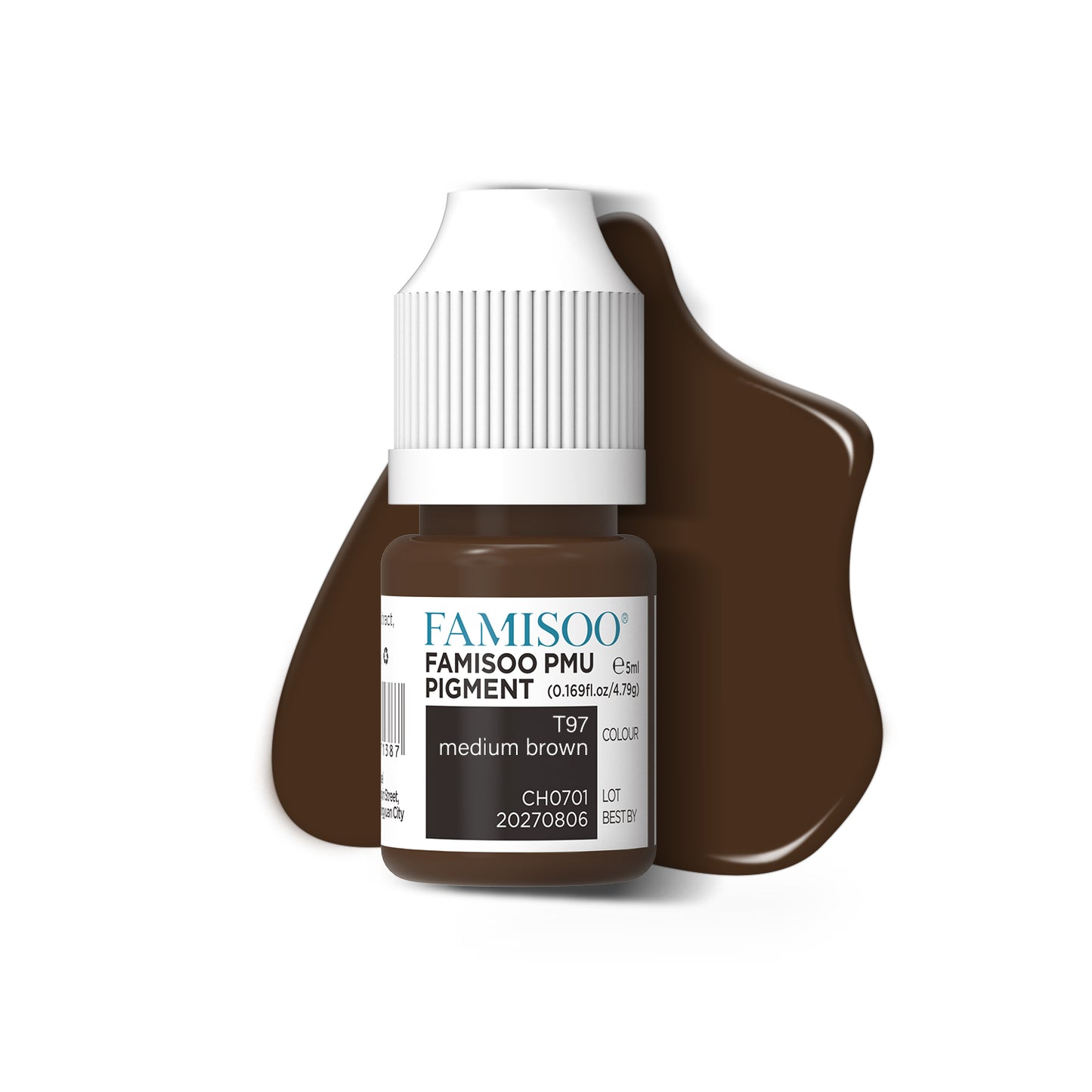 FAMISOO 5ML PMU Eyebrow Pigments – Professional Brow Tattoo & Correction Inks