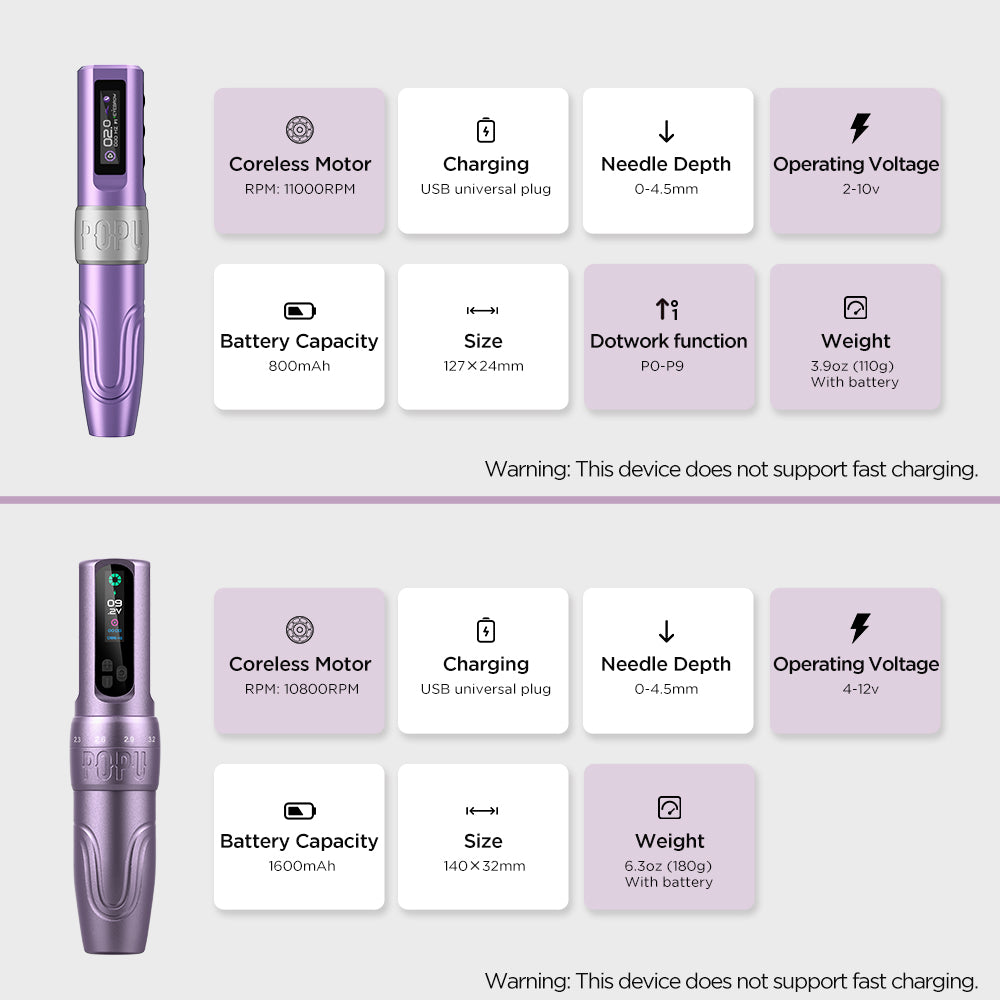 POPU MINI DIVA 2V Start-Up Wireless PMU Machine β 3.0mm Stroke - Free Shipping