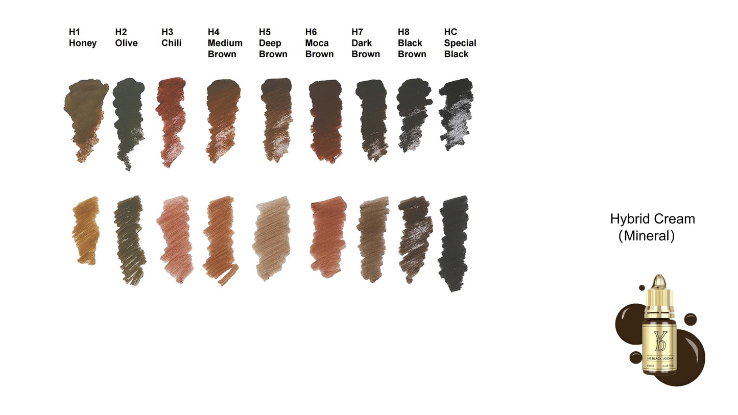 YD Brow HY Pigment 12ml/Bottle Gold Cap