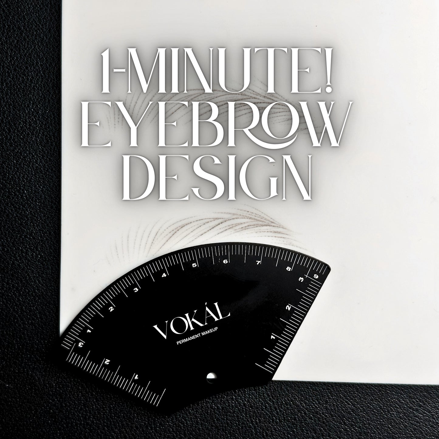 1-Minute Brow Mapping Tool – Stainless Steel Brow Shaping Ruler Kit for PMU Artists