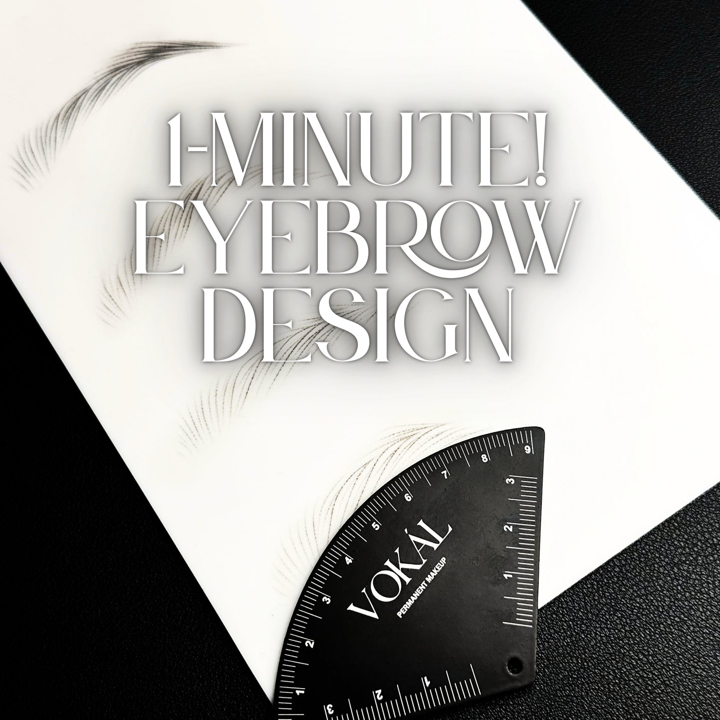 1-Minute Brow Mapping Tool – Stainless Steel Brow Shaping Ruler Kit for PMU Artists