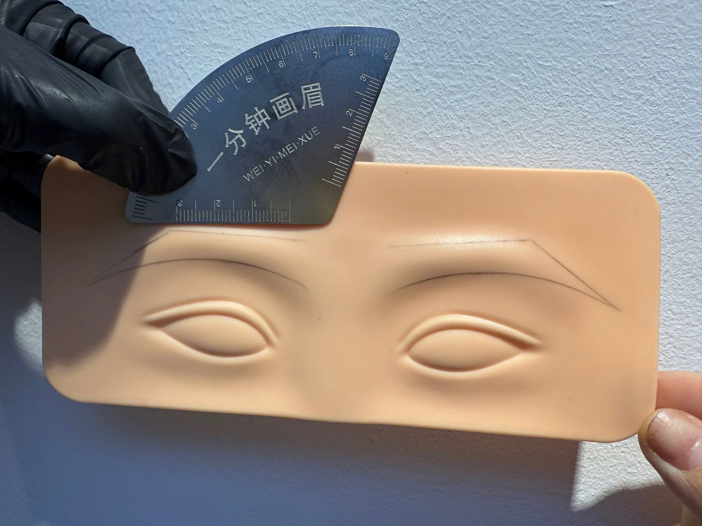 1-Minute Brow Mapping Tool – Stainless Steel Brow Shaping Ruler Kit for PMU Artists