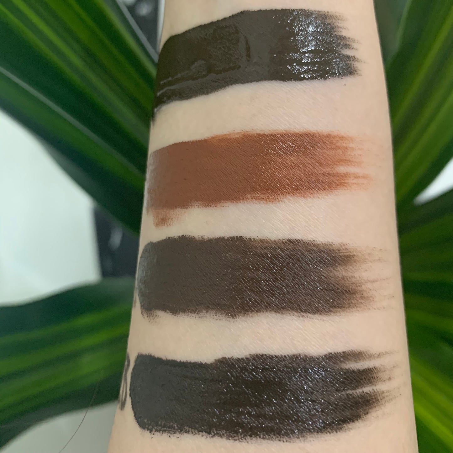 Pigmento inorgánico para cejas semicrema de 12 ml: marrón oscuro/granate/chocolate/marrón de ensueño